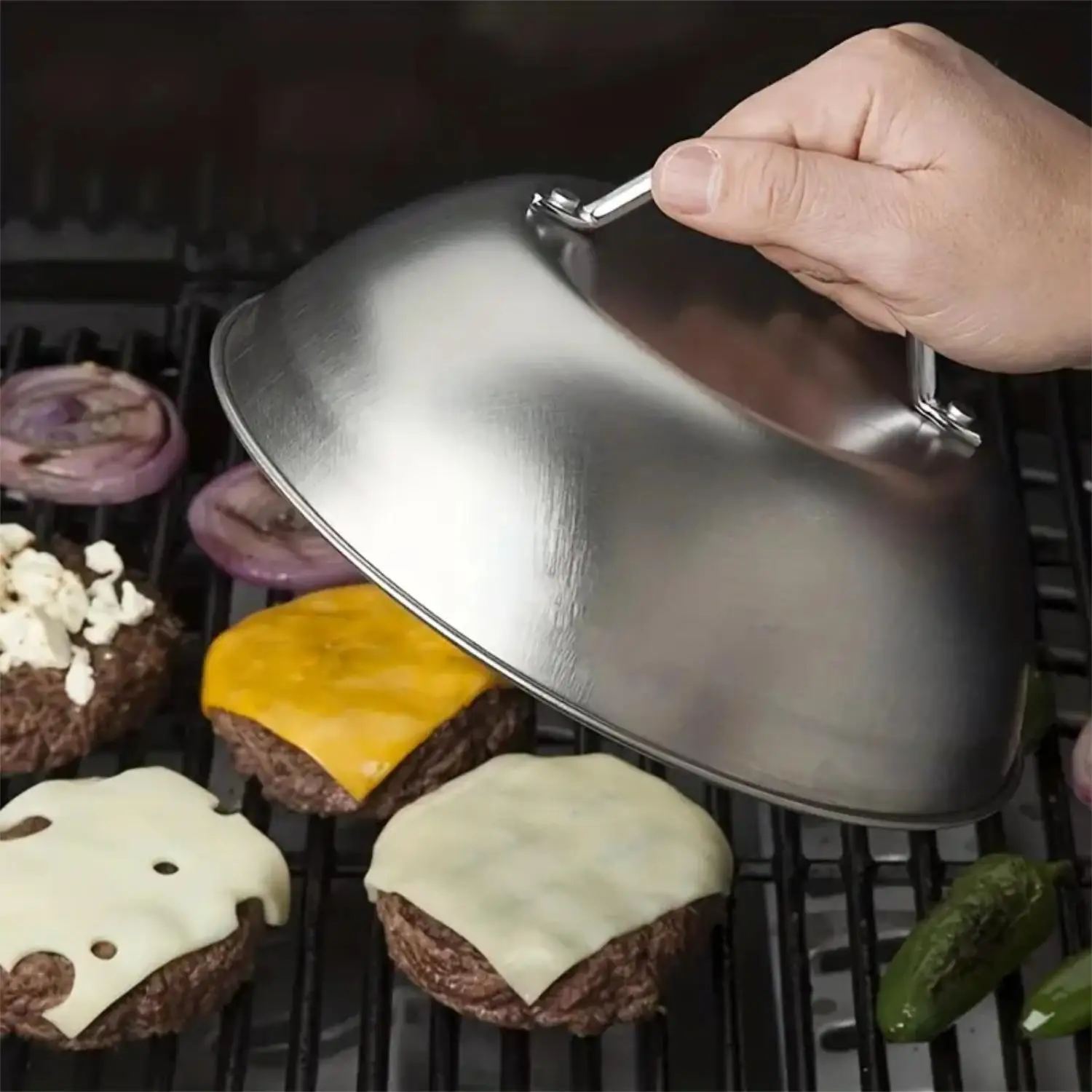 Outdoor Camping Oven - Capa de Aço Inoxidável de 9