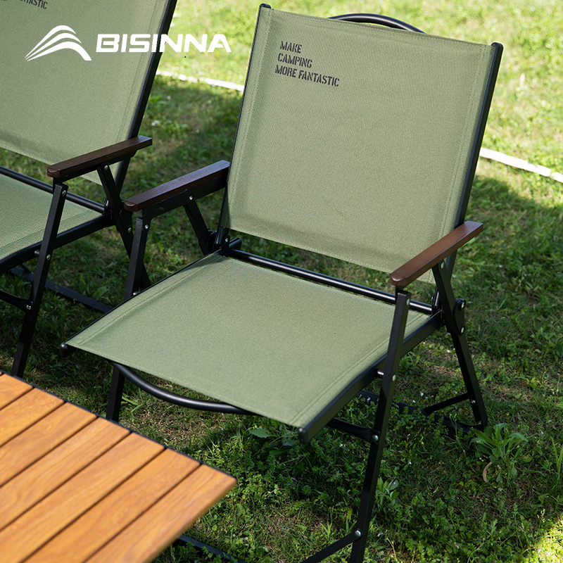 Outdoor Camping Lounge Chairs - BISINNA Cadeira dobrável para acampamento ao