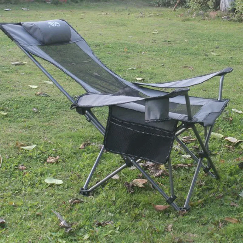 Outdoor Camping Lounge Chairs - Cadeira de Pesca Dobrável e Reclinável