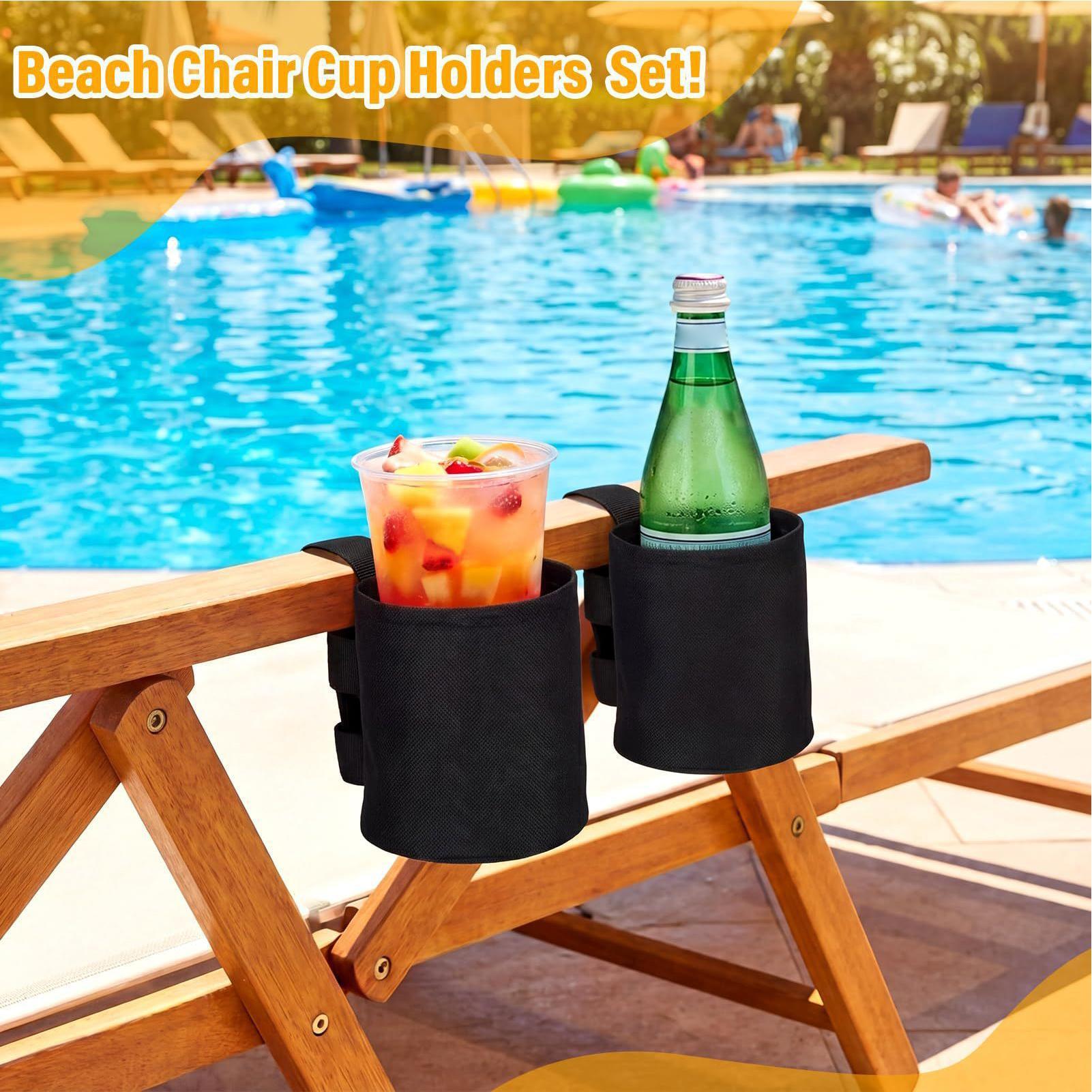 Outdoor Camping Lounge Chairs - Suporte Universal para Garrafa de Água,
