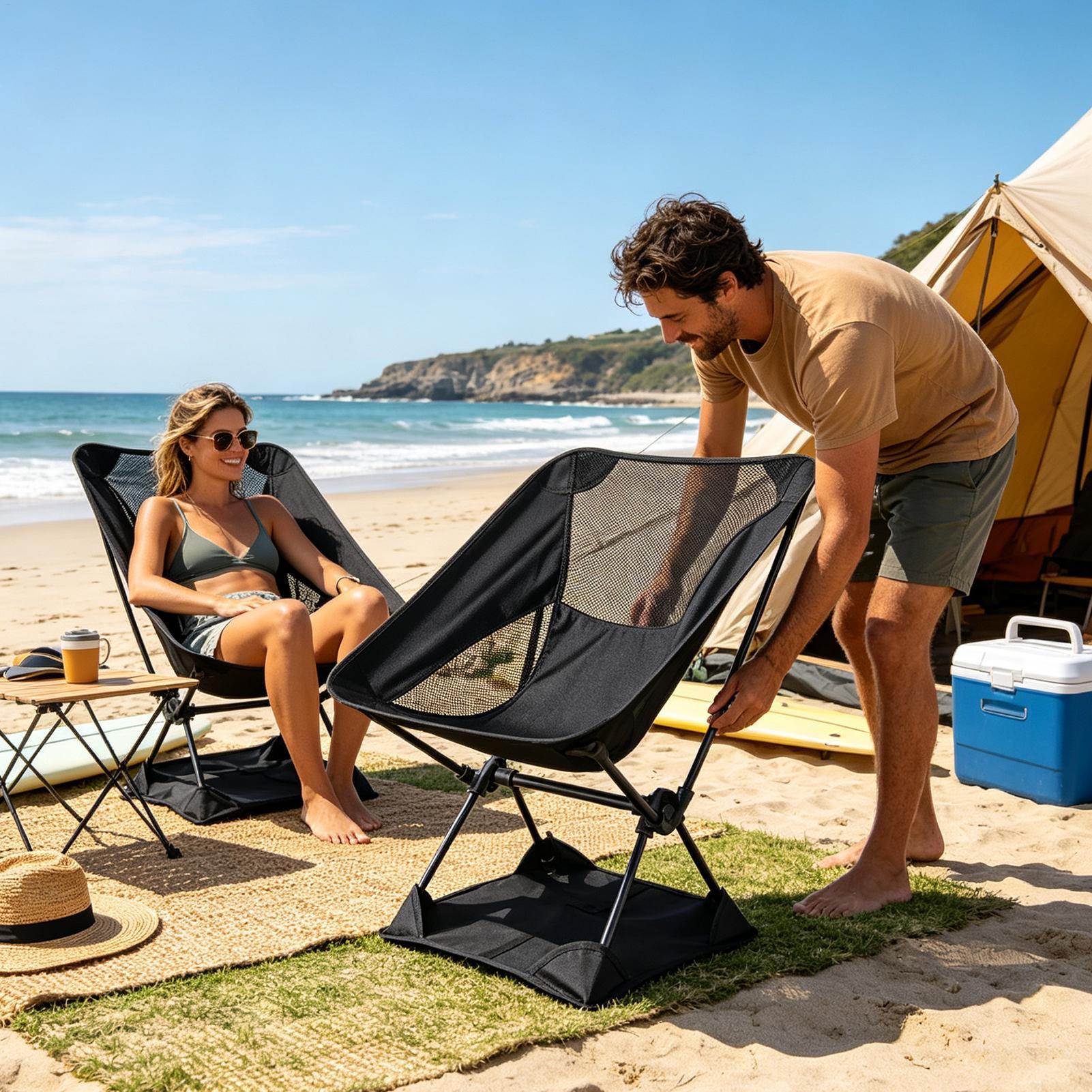 Outdoor Camping Table And Chairs - Manta de Chão Oxford Antiderrapante para