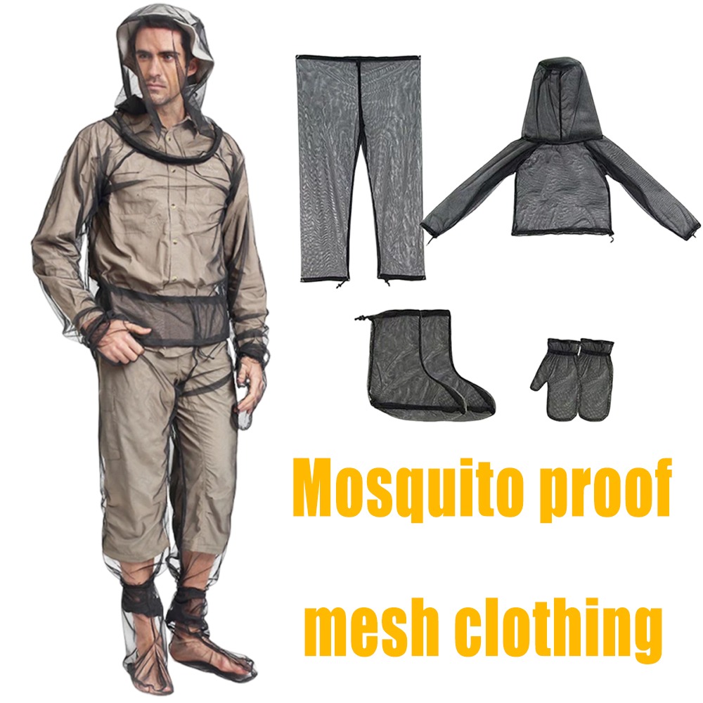 Outdoor Camping Jacket - Conjunto de Proteção Contra Mosquitos para