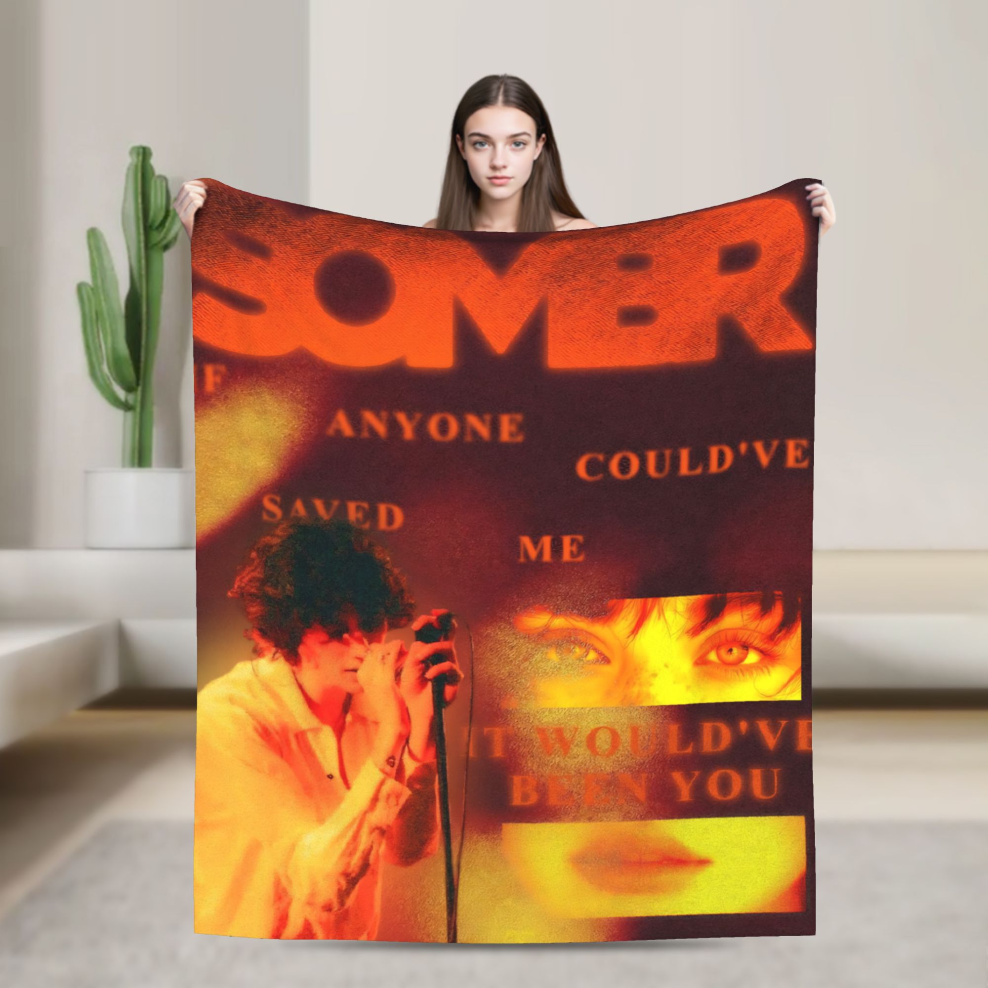 Outdoor Camping Ideas - Cobertor musical Sombr, cobertor de flanela