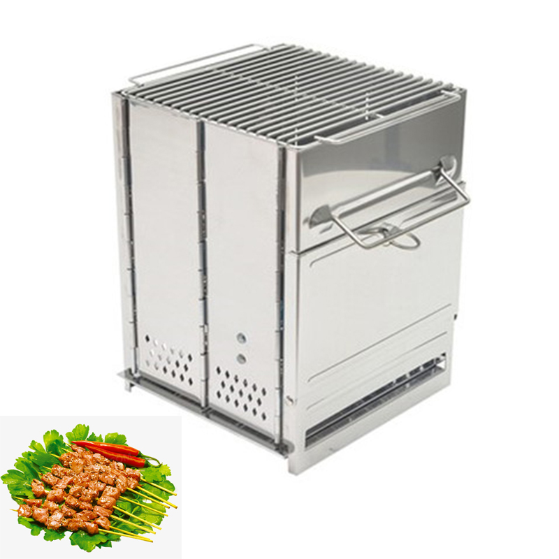 Outdoor Camping Stove Wood - Fogão a Lenha Portátil Desmontável para