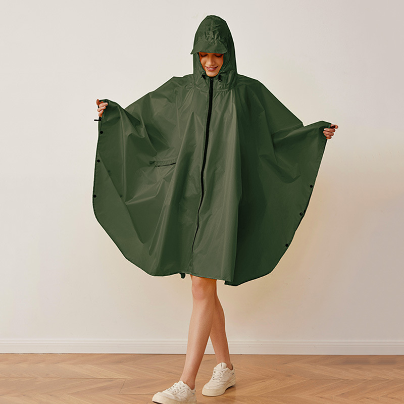 Camping Rain Poncho - Mulheres respirável capa de chuva leve