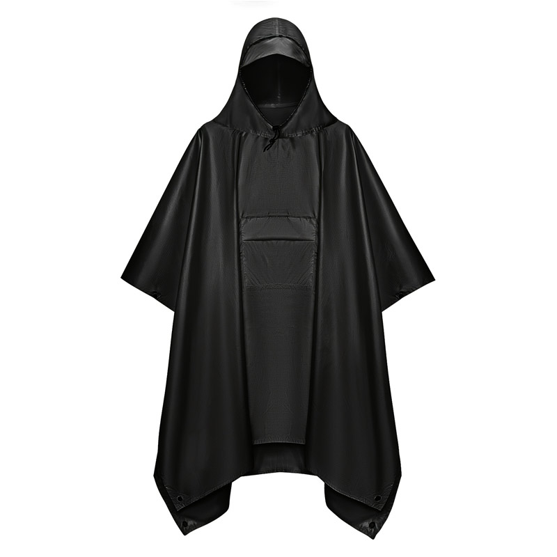 Camping Rain Poncho - Poncho Tático Multifuncional 3 em 1