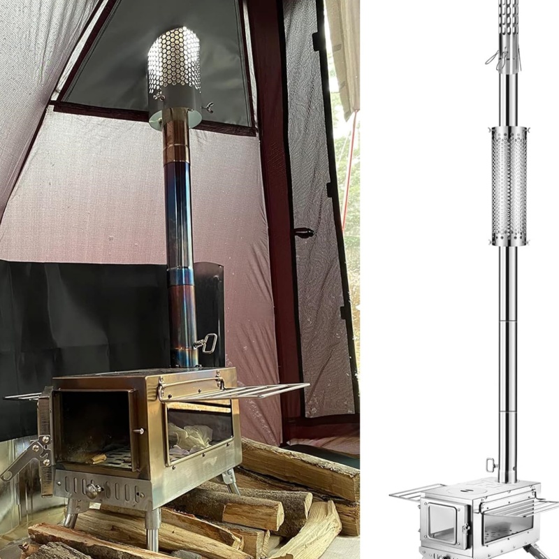 Tubo de fogão de acampamento,  - Outdoor Camping Stove Wood avaliação e preço