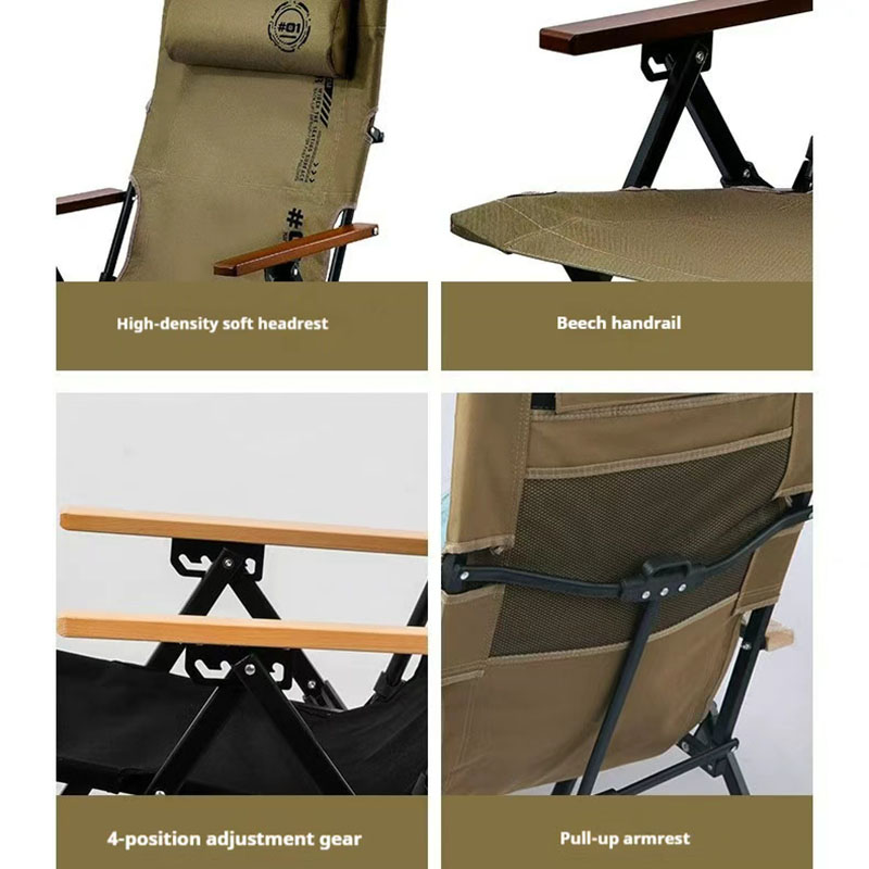 Cadeira de Praia Dobrável com  - Outdoor Camping Lounge Chairs avaliação e preço