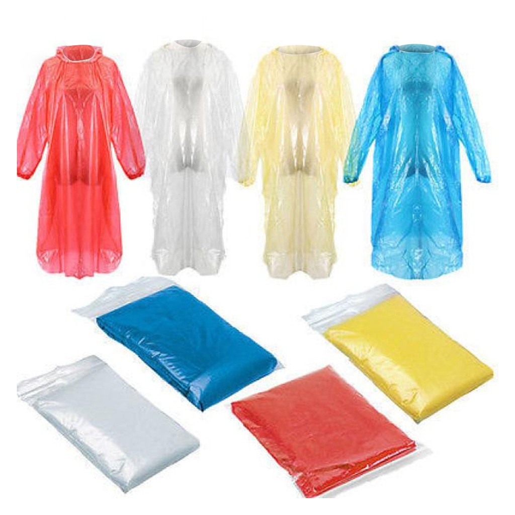 Capa de Chuva Descartável, Pon - Camping Rain Poncho avaliação e preço