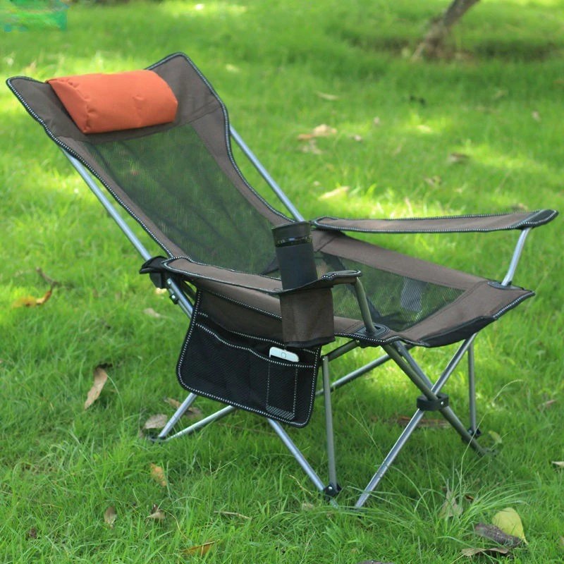 Cadeira de Pesca Dobrável e Re - Outdoor Camping Lounge Chairs avaliação e preço