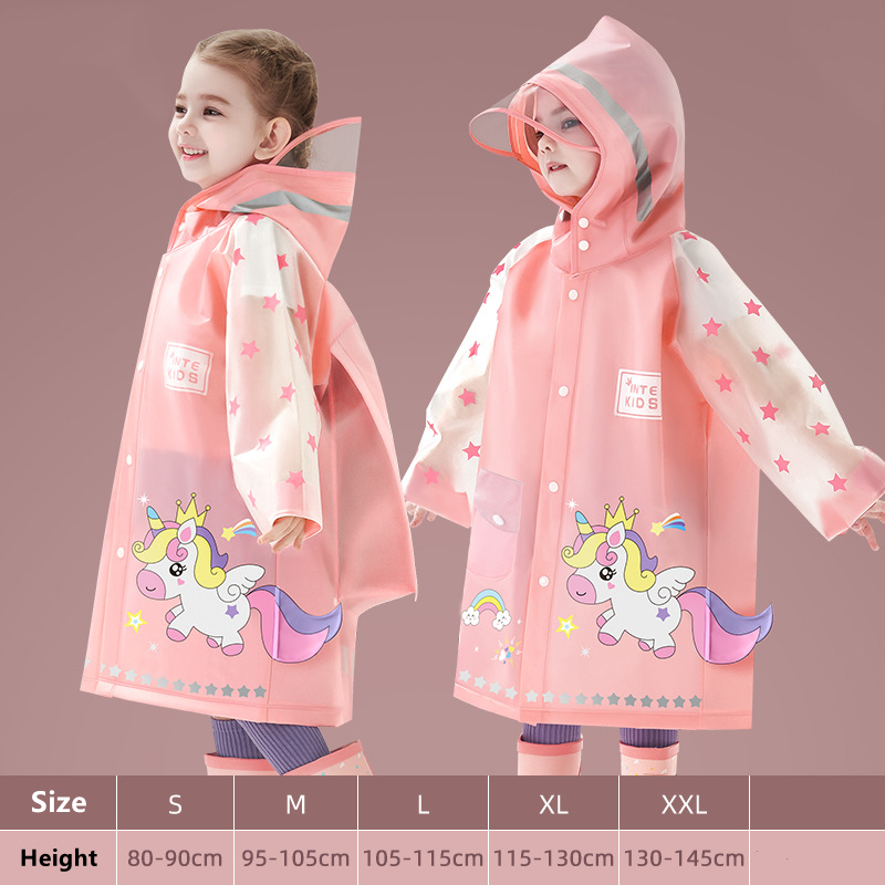 Crianças capa de chuva à prova - Camping Rain Poncho avaliação e preço