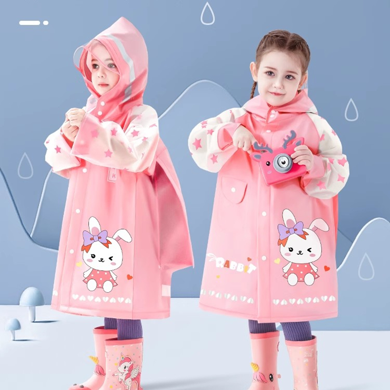 Crianças capa de chuva à prova - Camping Rain Poncho avaliação e preço