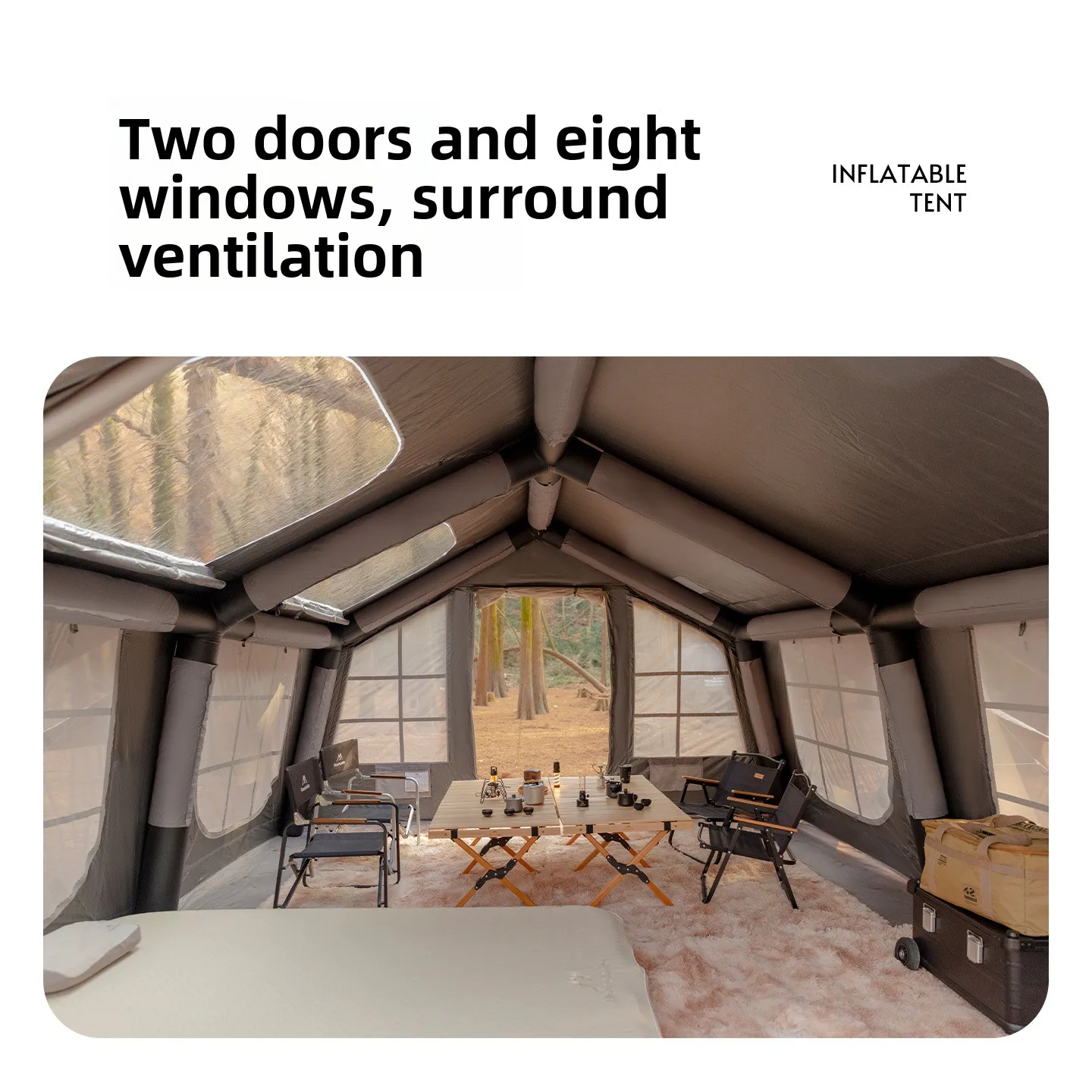 Mountainhiker 13.6 ㎡   Tenda I - Outdoor Camping Automatic Quick Opening Tent avaliação e preço