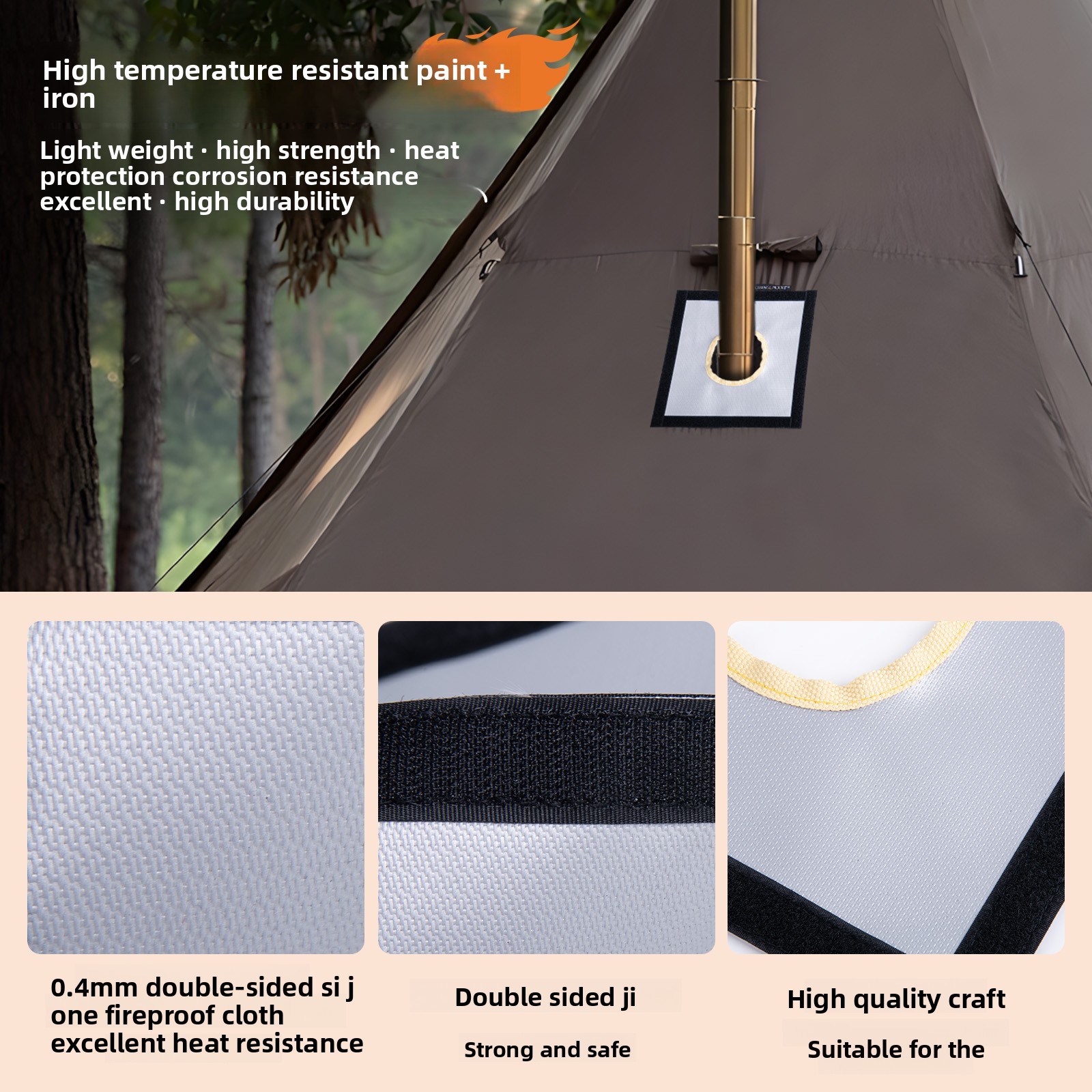 Change moe fogão chaminé tubo  - Outdoor Camping Stove Wood avaliação e preço