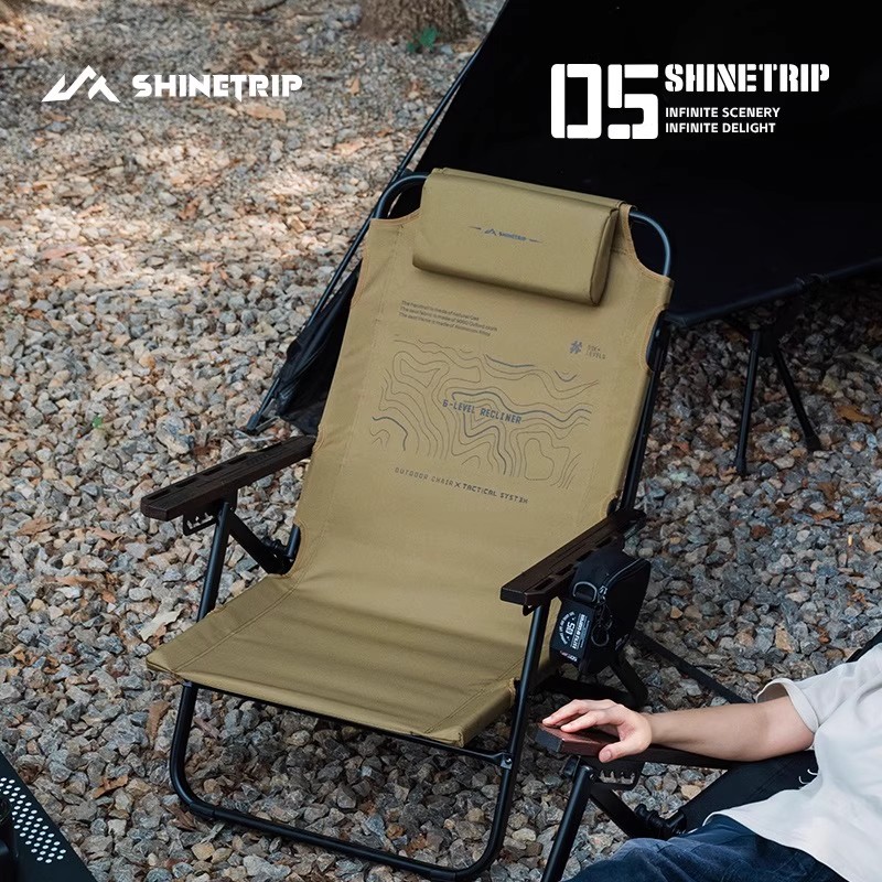 ShineTrip Espreguiçadeira dobr - Outdoor Camping Lounge Chairs avaliação e preço