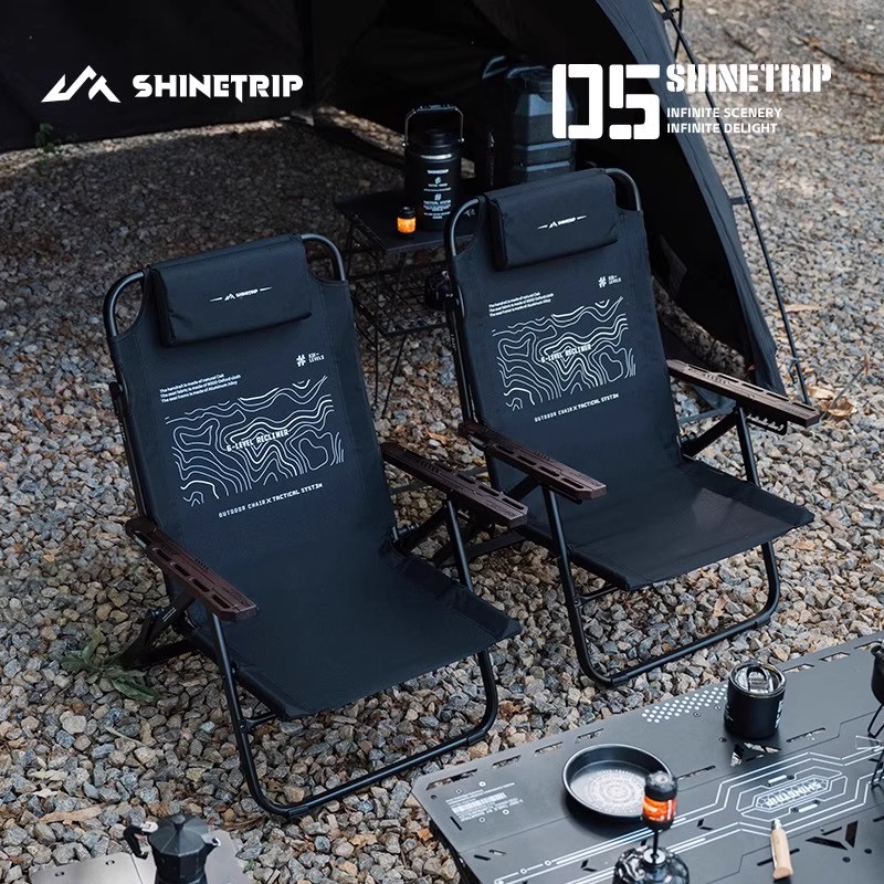 ShineTrip Espreguiçadeira dobr - Outdoor Camping Lounge Chairs avaliação e preço