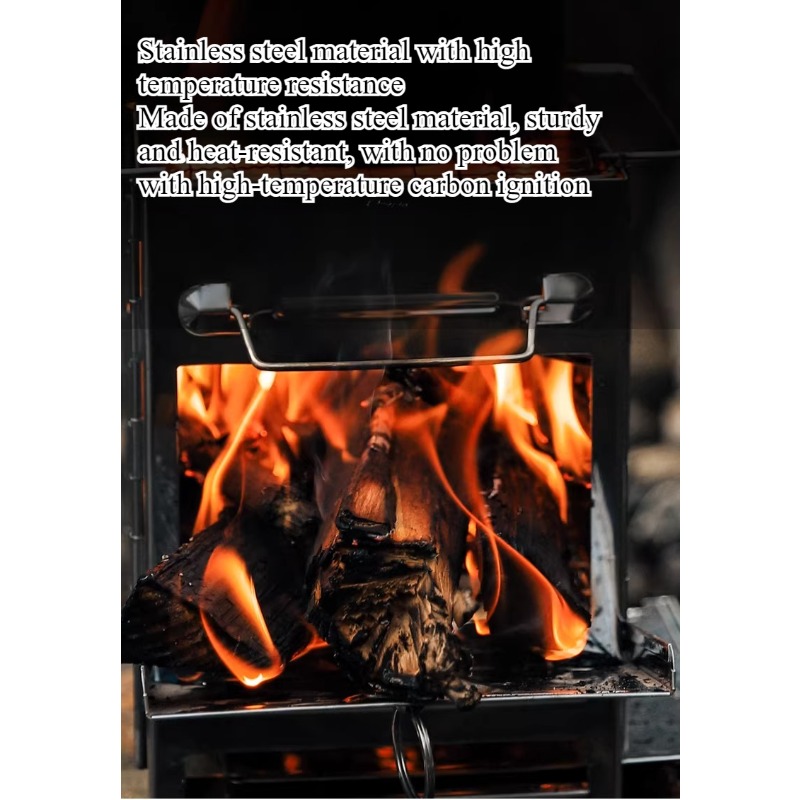 Fogão de acampamento portátil  - Outdoor Camping Stove Wood avaliação e preço