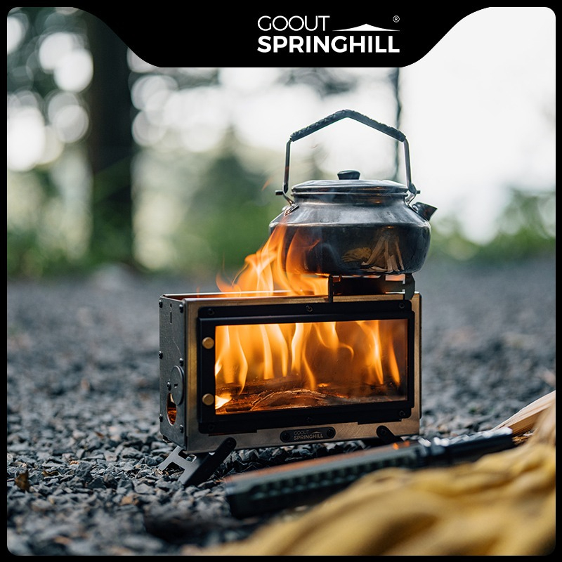 Fogão a Lenha Portátil Goout S - Outdoor Camping Stove Wood avaliação e preço