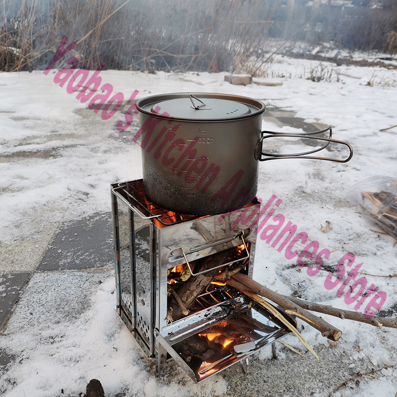 Fogão a Lenha Portátil Desmont - Outdoor Camping Stove Wood avaliação e preço
