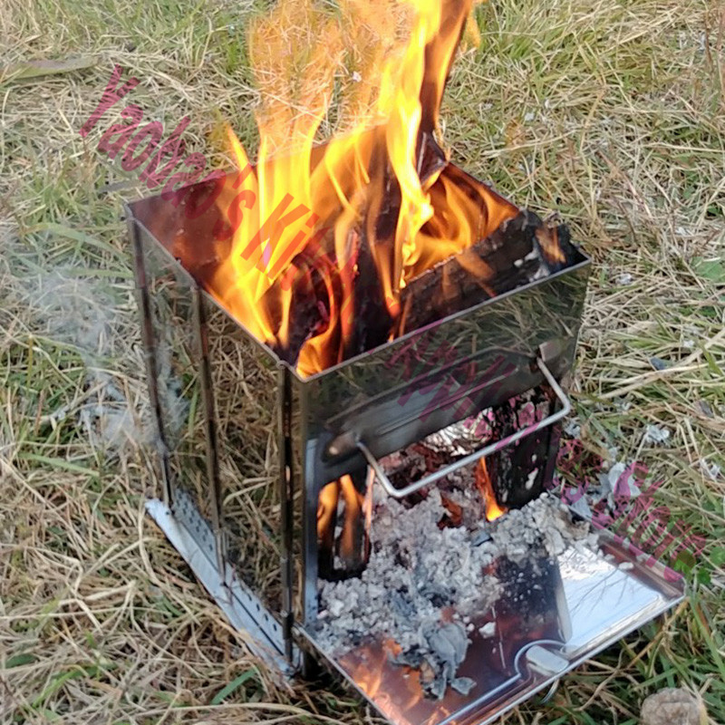 Fogão a Lenha Portátil Desmont - Outdoor Camping Stove Wood avaliação e preço