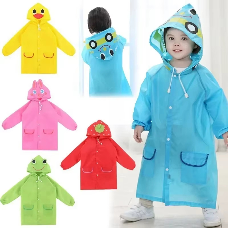 Cartoon Animal Style Raincoat  - Camping Rain Poncho avaliação e preço