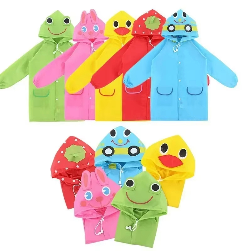 Cartoon Animal Style Raincoat  - Camping Rain Poncho avaliação e preço