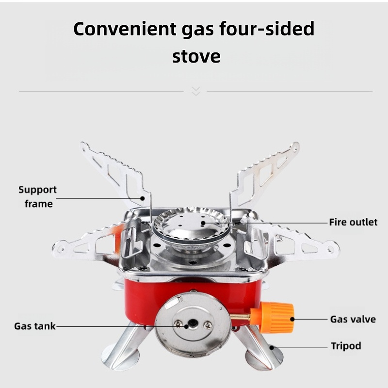 Fogão Mini Quadrado Portátil p - Outdoor Camping Oven avaliação e preço