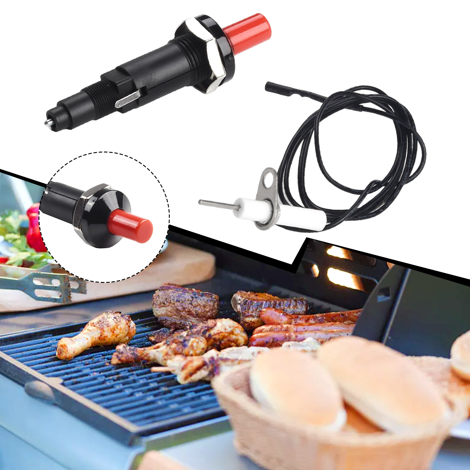 Botão piezo ignição com cabo k - Outdoor Camping Oven avaliação e preço