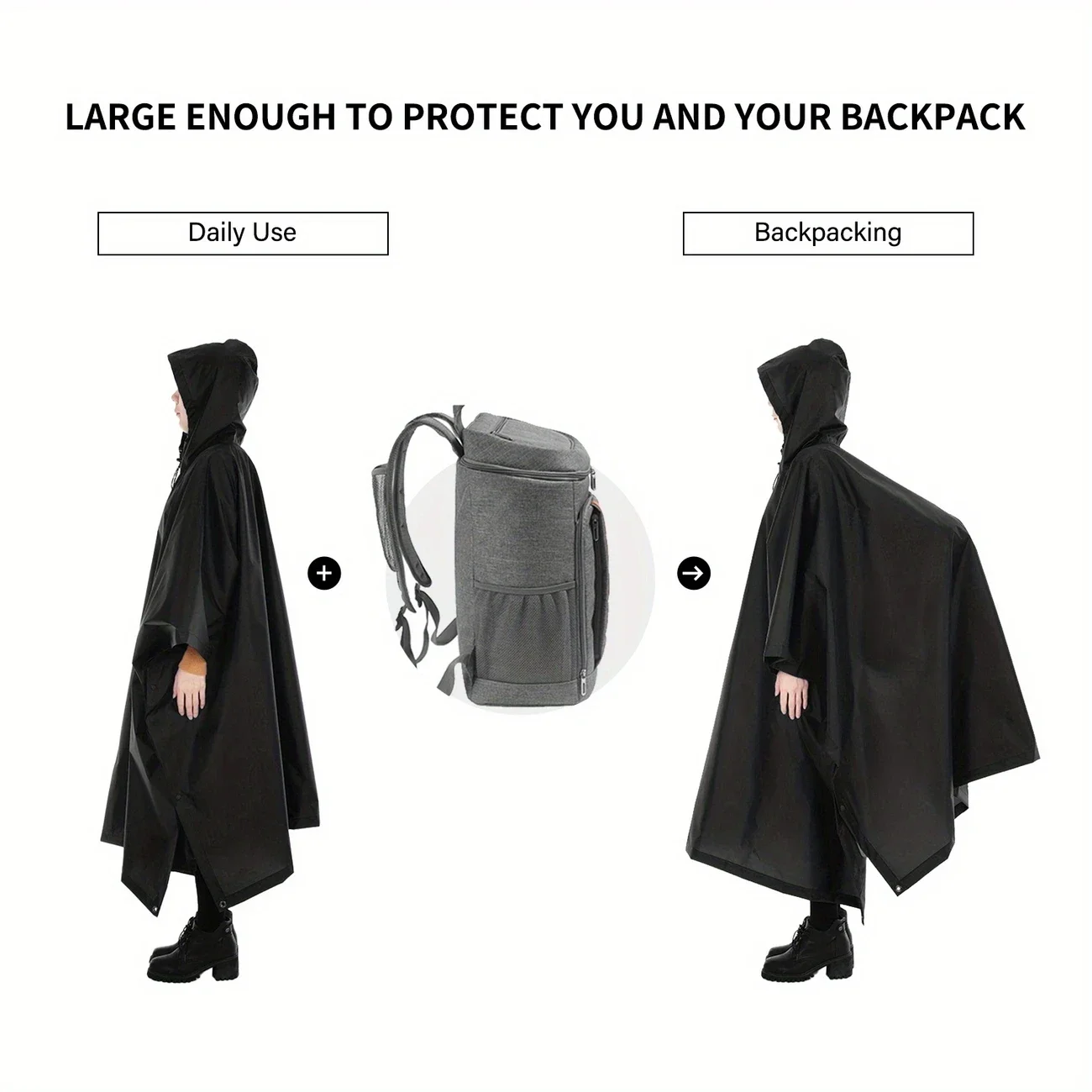 2026 Para Camping e Caminhadas - Camping Rain Poncho avaliação e preço
