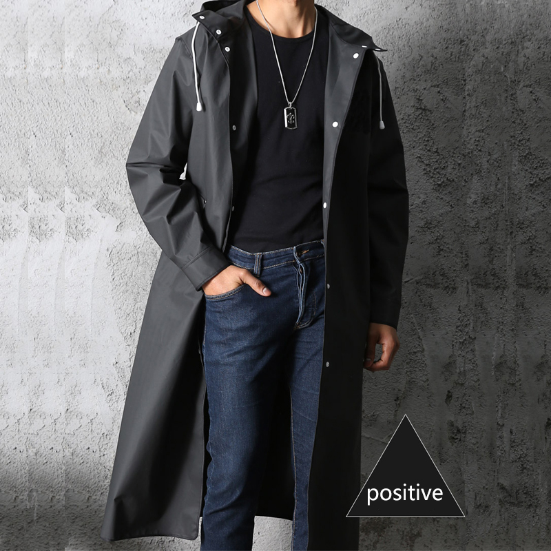 Preto moda adulto impermeável  - Camping Rain Poncho avaliação e preço