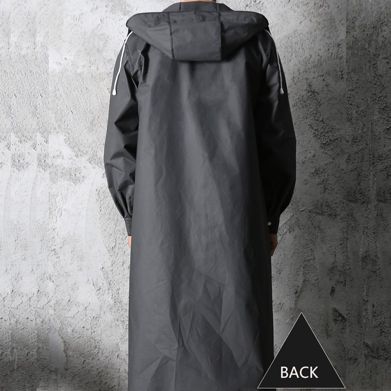 Preto moda adulto impermeável  - Camping Rain Poncho avaliação e preço