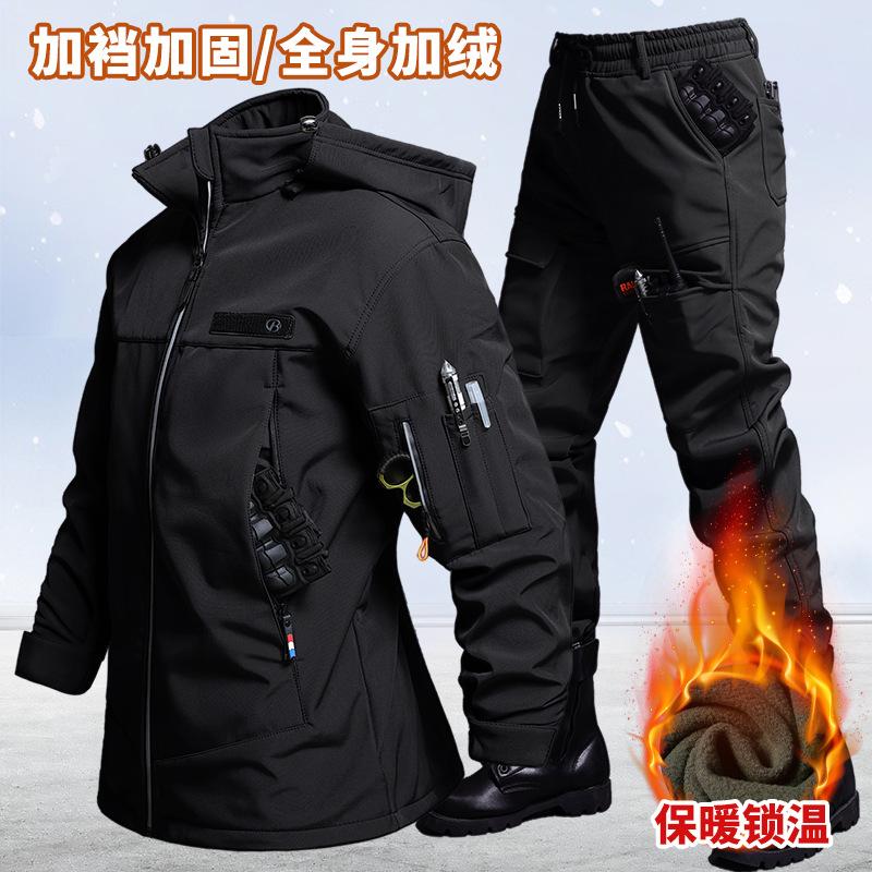 Outono e inverno veludo imperm - Outdoor Camping Jacket avaliação e preço