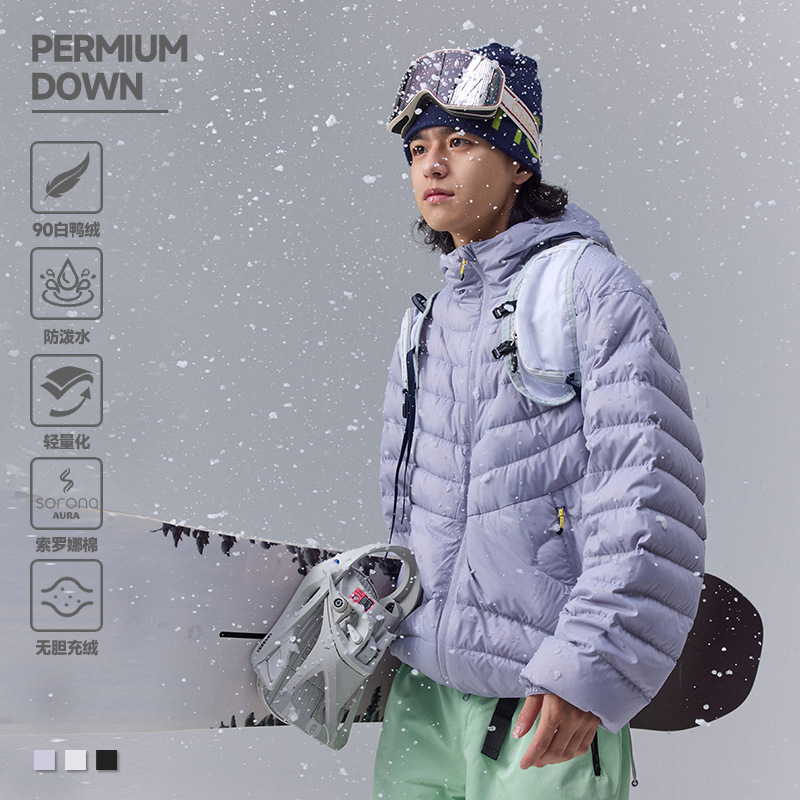 Qualidade impermeável 90% bran - Outdoor Camping Jacket avaliação e preço