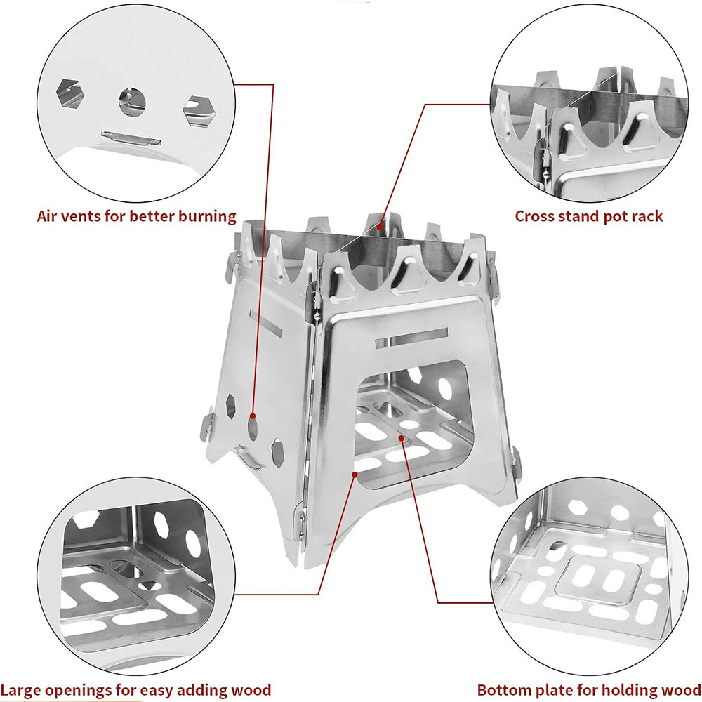 Fogão a lenha de acampamento p - Outdoor Camping Stove Wood avaliação e preço