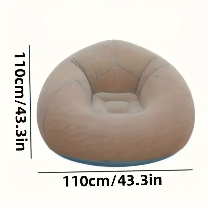 Cadeira inflável flocada do so - Outdoor Camping Lounge Chairs avaliação e preço